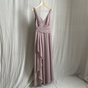 Azazie Kori Dress in Taupe